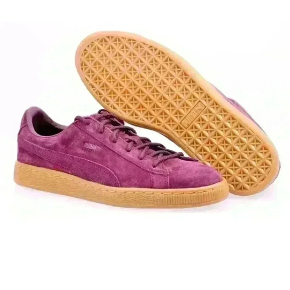 NEW NIB Boys' GS Youth Puma Basket Classic Winterized Winetasting Size 6.5C - Picture 3 of 7